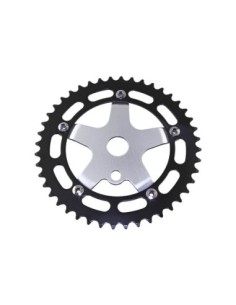 Alloy Chainring 913A 1/2 X 1/8 44t Black Chainring Chrome...